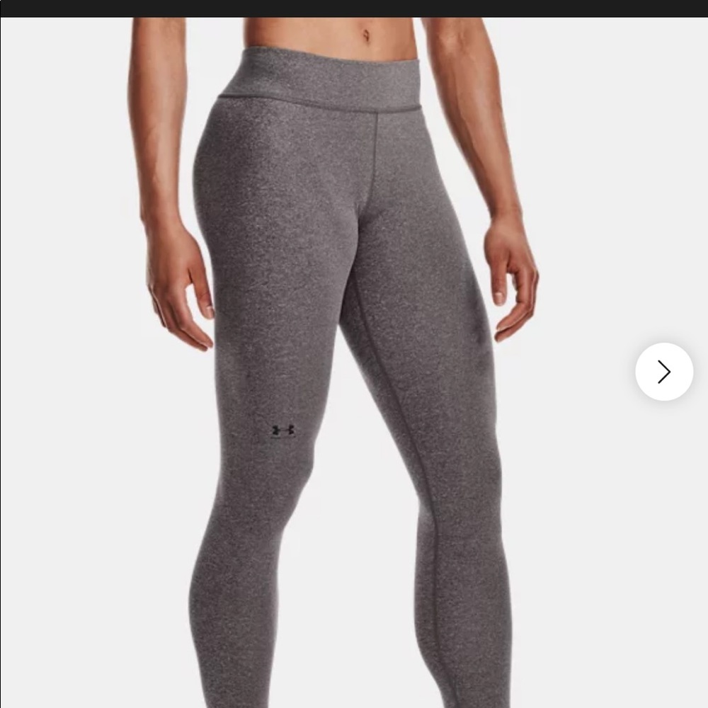 Under Armour ColdGear Authentics Legging. Size small. Charcoal Light Heather.